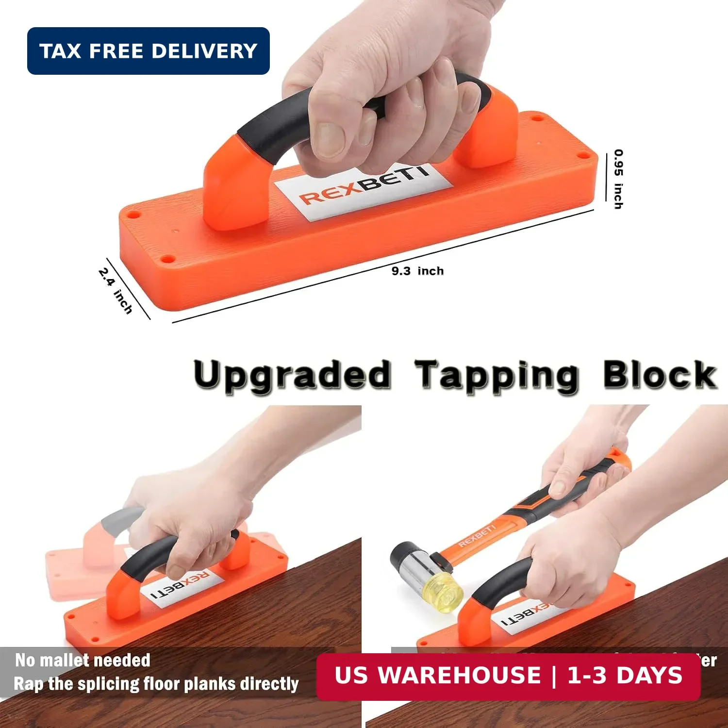 REXBETI 43-Piece Upgraded Laminate Flooring Tools, Wood Flooring Installation Ki