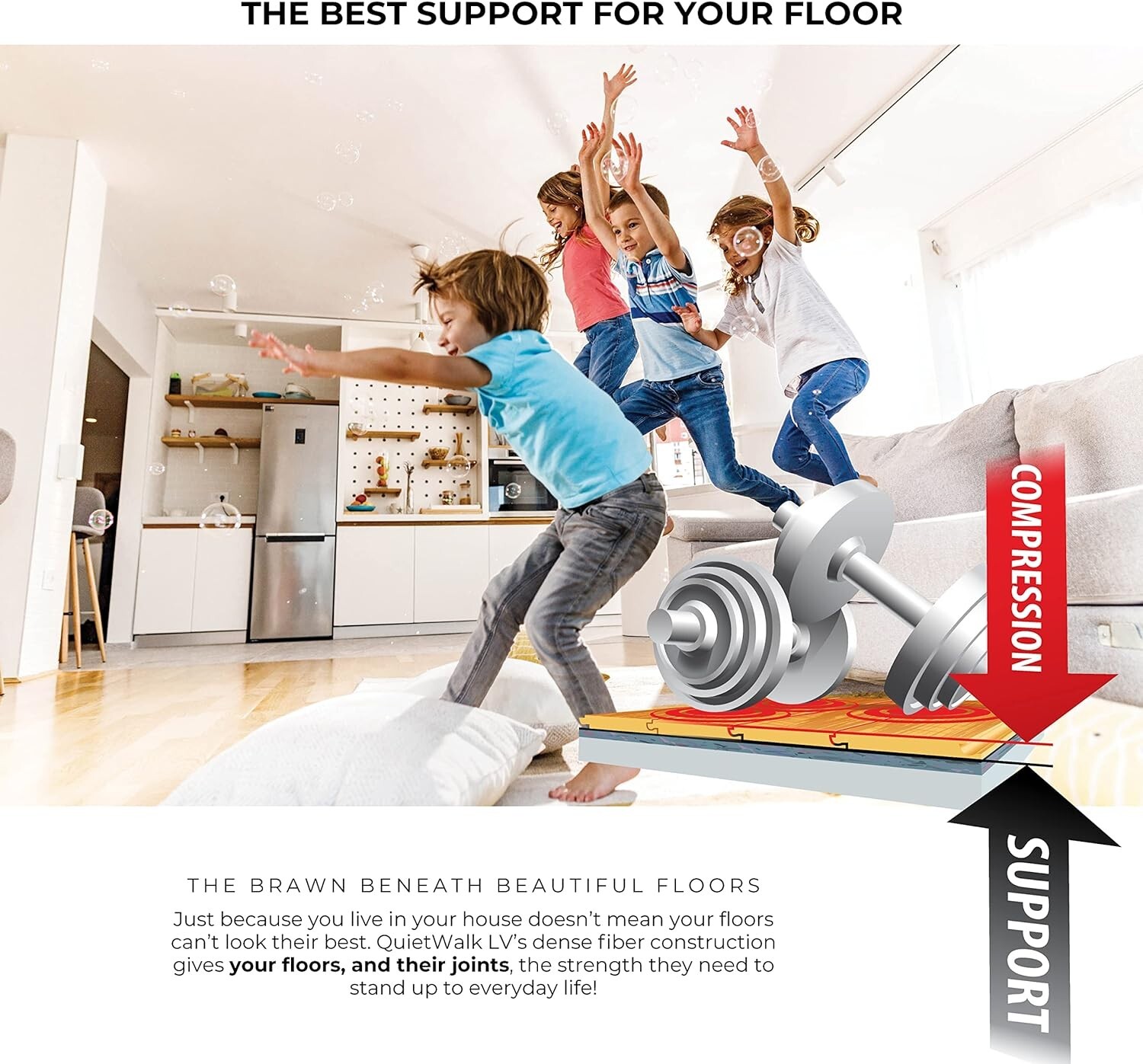 QuietWalk LV Underlayment Moisture Protection Dri-Wick-Sound Reduction-200 sq ft