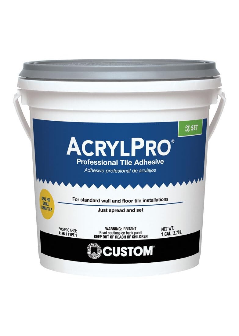 Custom Building Products 4000 AcrylPro Acrylic Ceramic Tile Adhesive, Quart