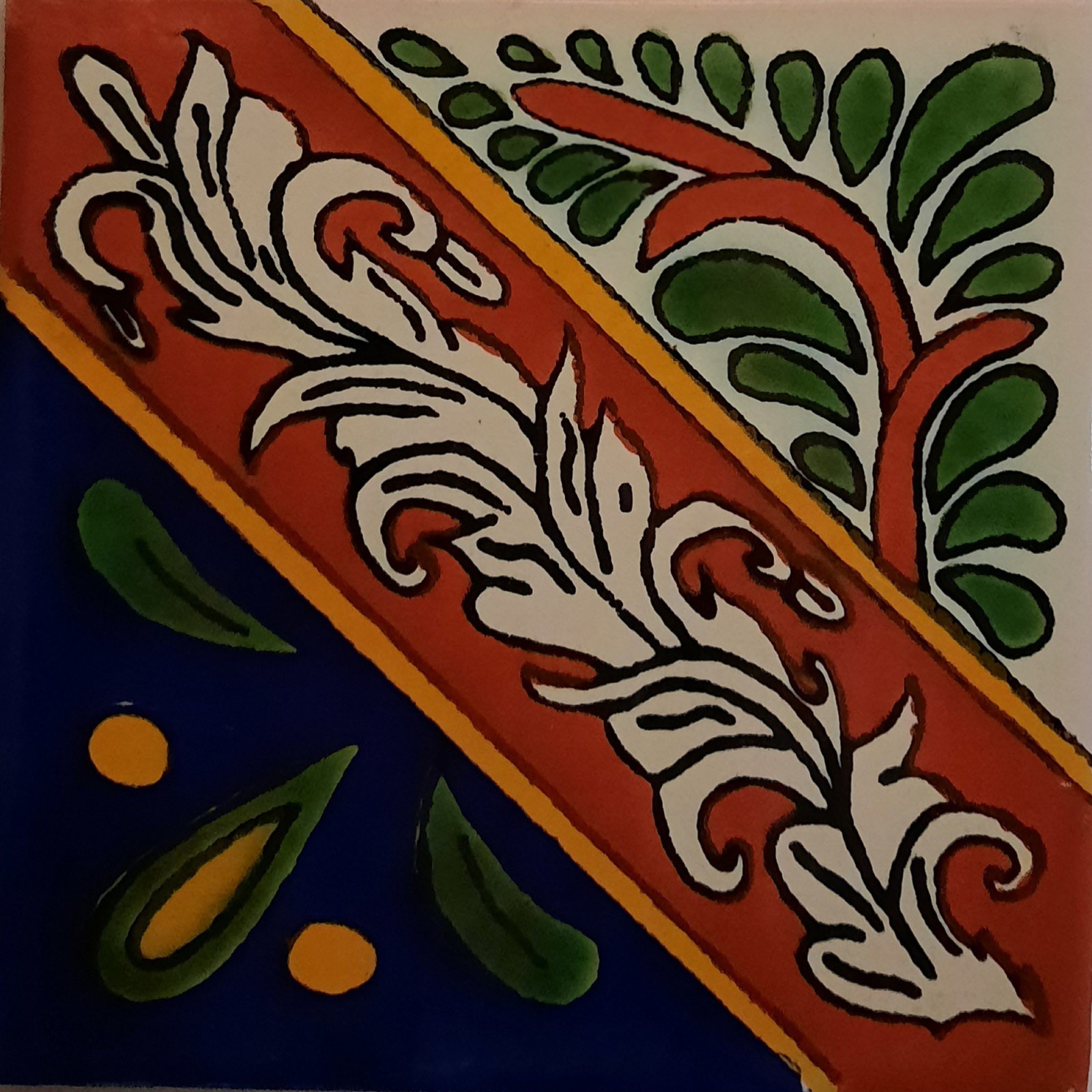 6×6 4 pcs Morelia Talavera Mexican Tile