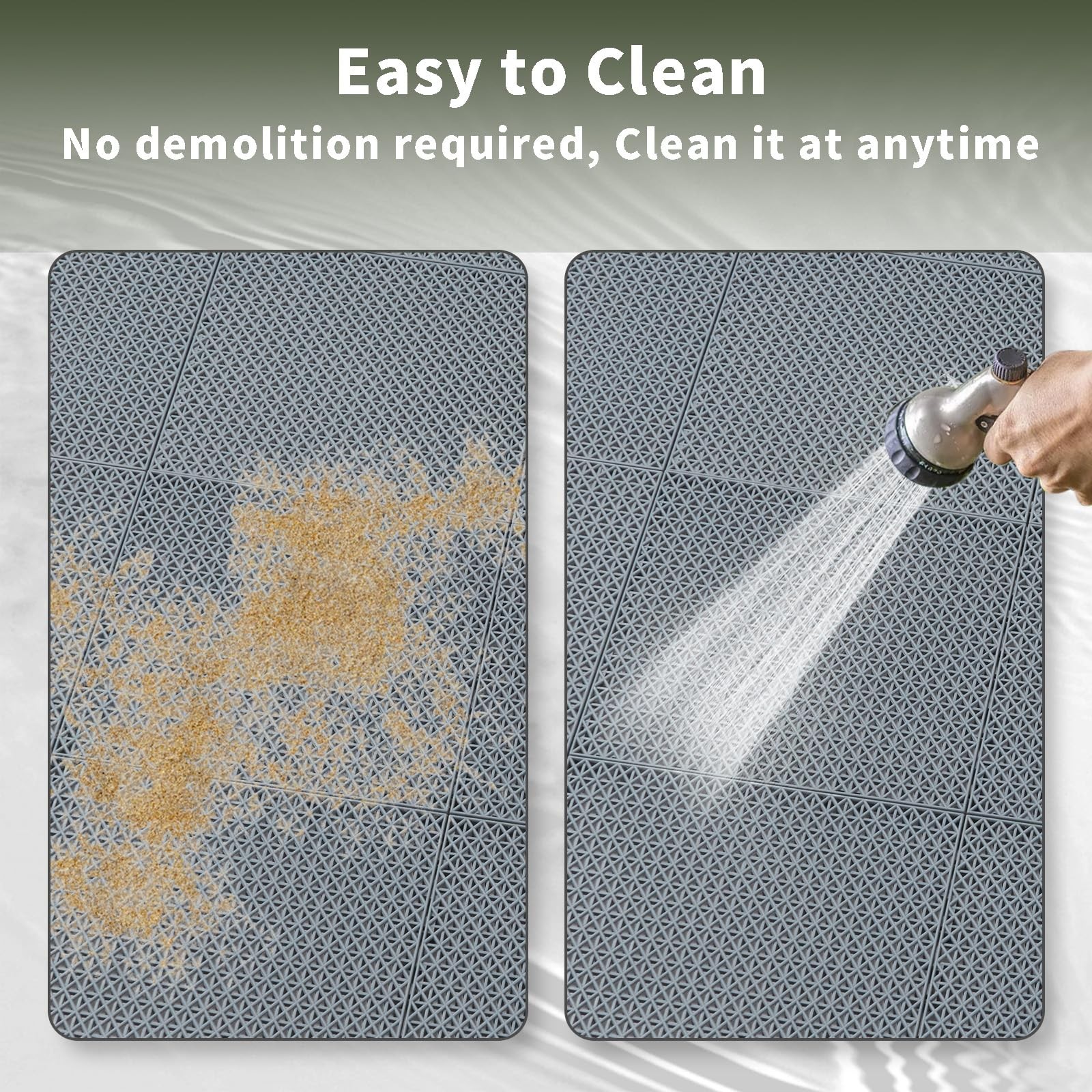 Fast-Drying Outdoor Decking for Garden, Kennel, Storage Shed, Basement, Garage
