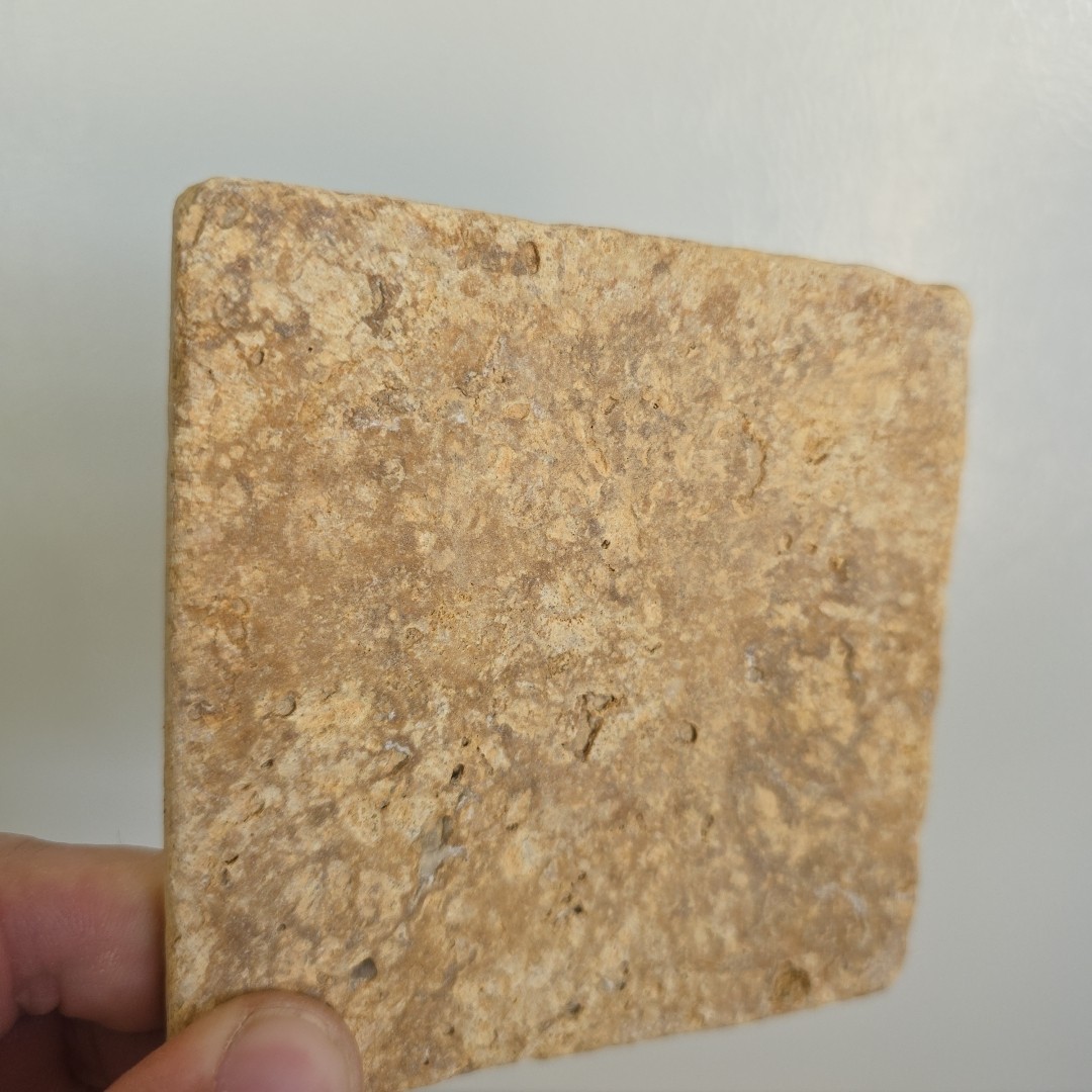 (1) Florida Tiĺe Pietra Art GIALLO Limestone 4×4 Off-White Beige Made In Turkey