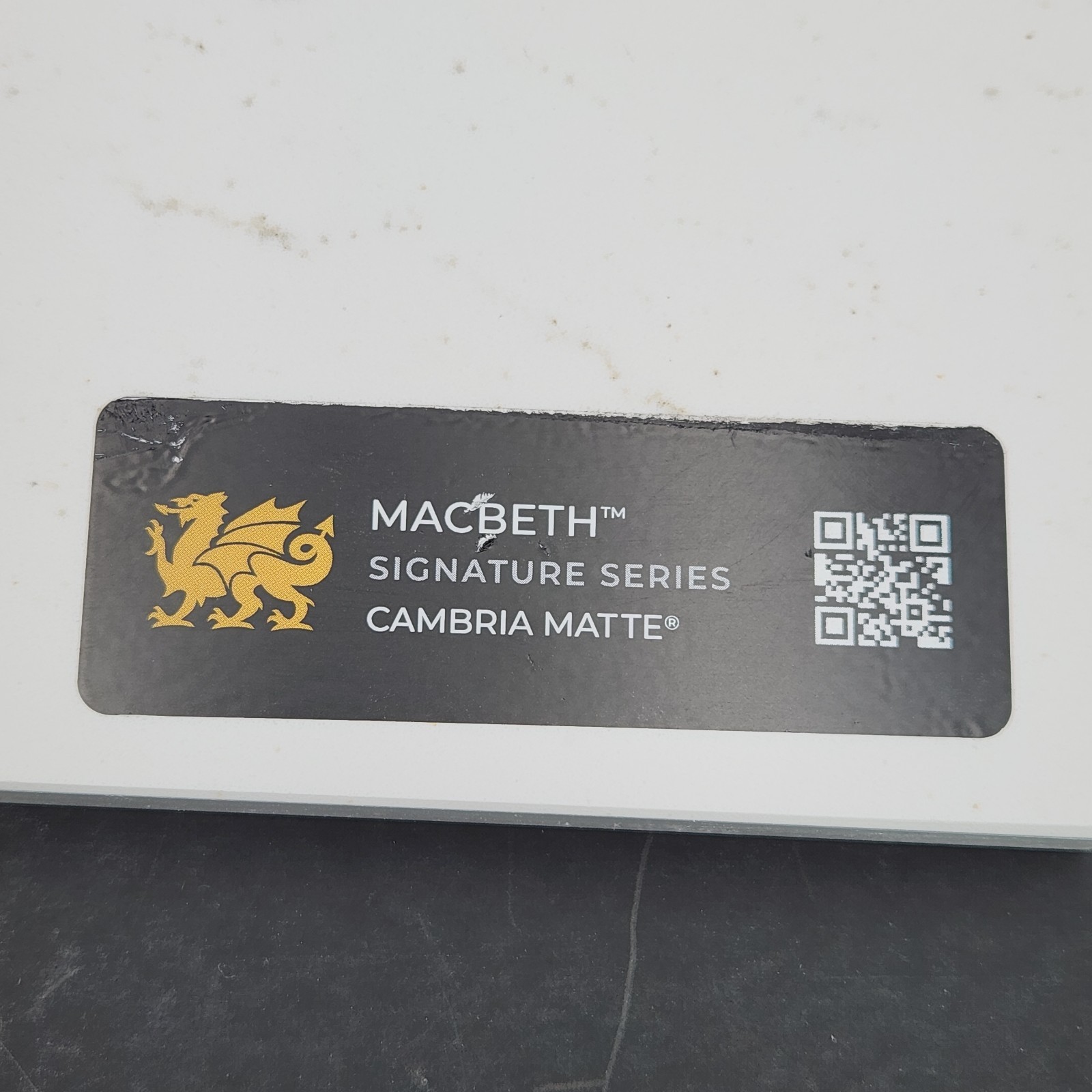 Cambria Macbeth Quartz 10″x12″x.75″ Display Sample Dual Finish Polished & Matte