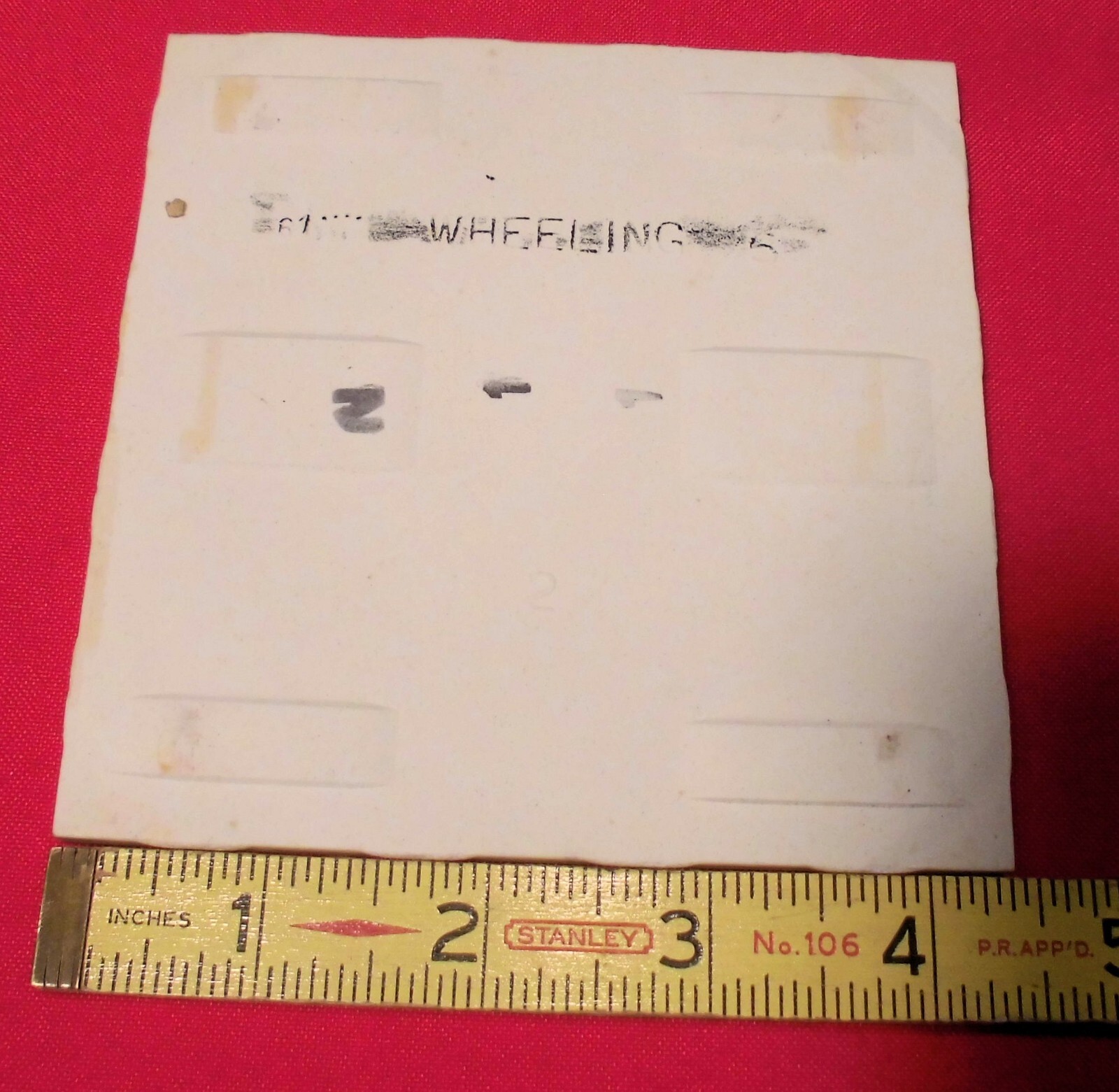 1 pc. Speckled Beige: 4-3/8″ Vintage Glossy Ceramic Tile by Wheeling Co. NEW