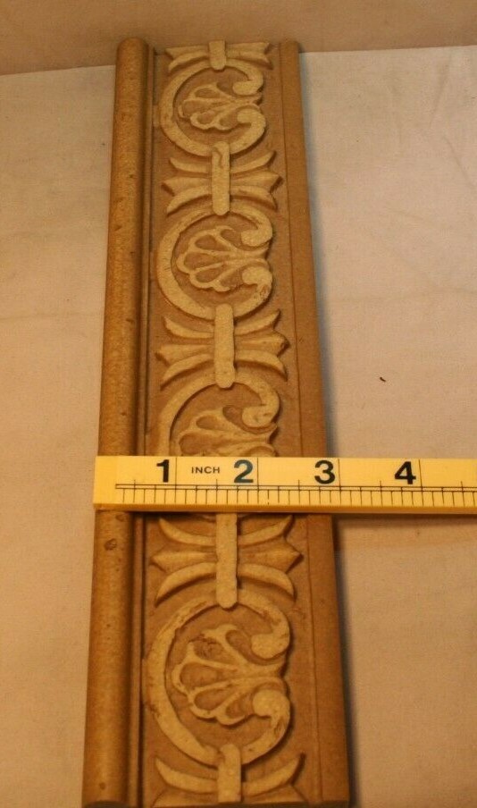 Decorative Listello Border Made Of Resin Travertine Look 12 1/4″ X 3/8″ X3″
