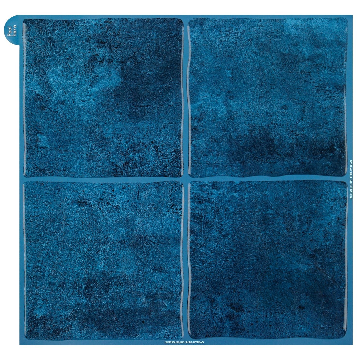 Peel and Stick Backsplash – Wall Tile for Kitchen Backsplash 9″x9″ Self-Ad