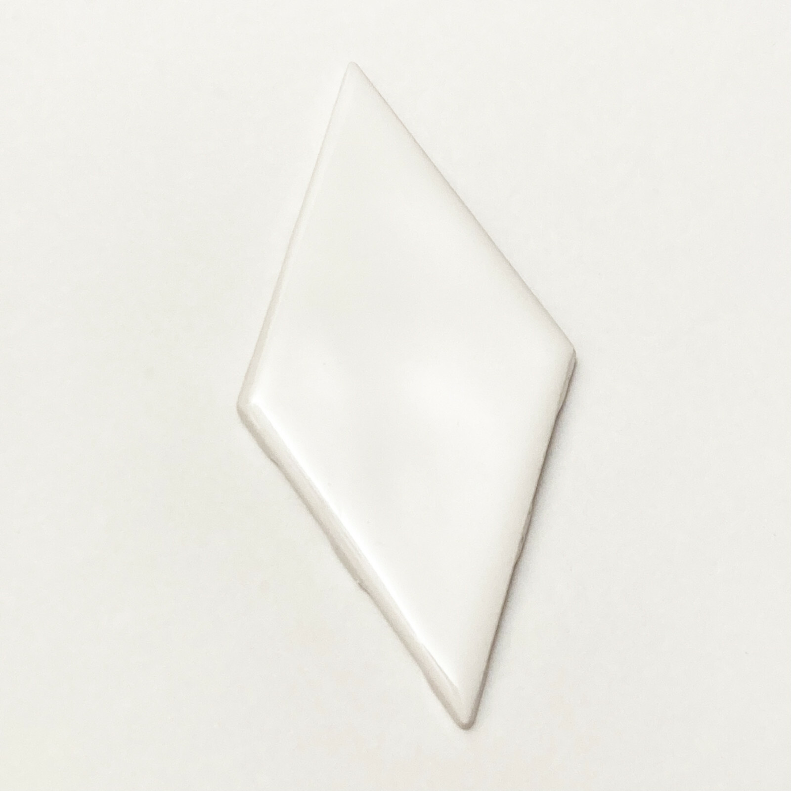 MARAZZI LuxeCraft Diamond Rhombus White Glazed Glossy Ceramic Wall Tile 3″ x 6″