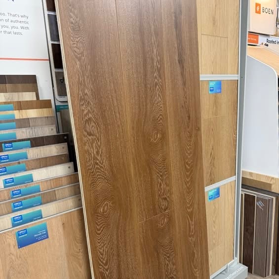 Premium Coretec Enhanced, 22 Mil Wear Layer 9”x72”Boards in Crimson Flame