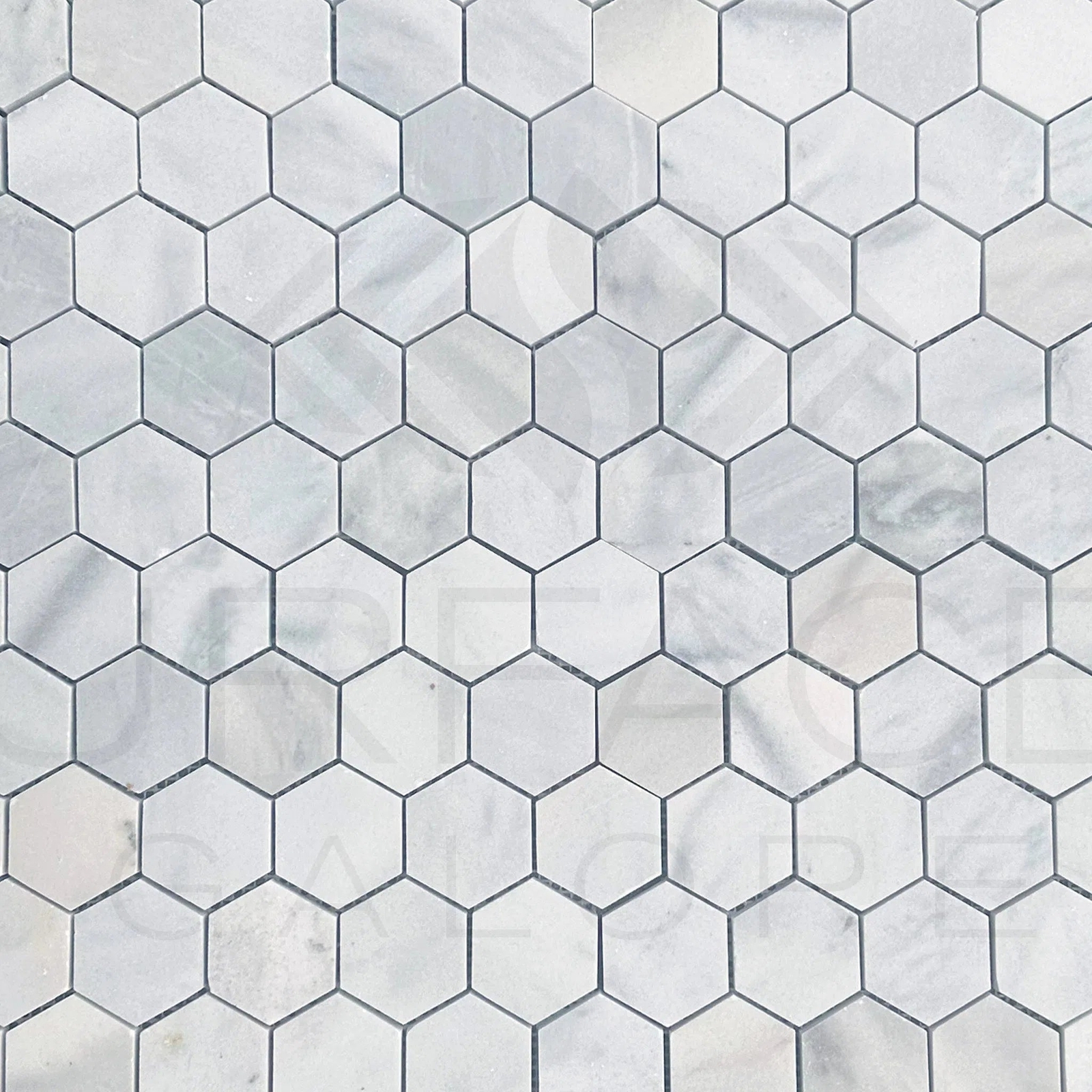 White Marble 2 inch Hexagon Honed Mosaic Tile 45 Sq.Ft. $6.66/Sq.Ft.