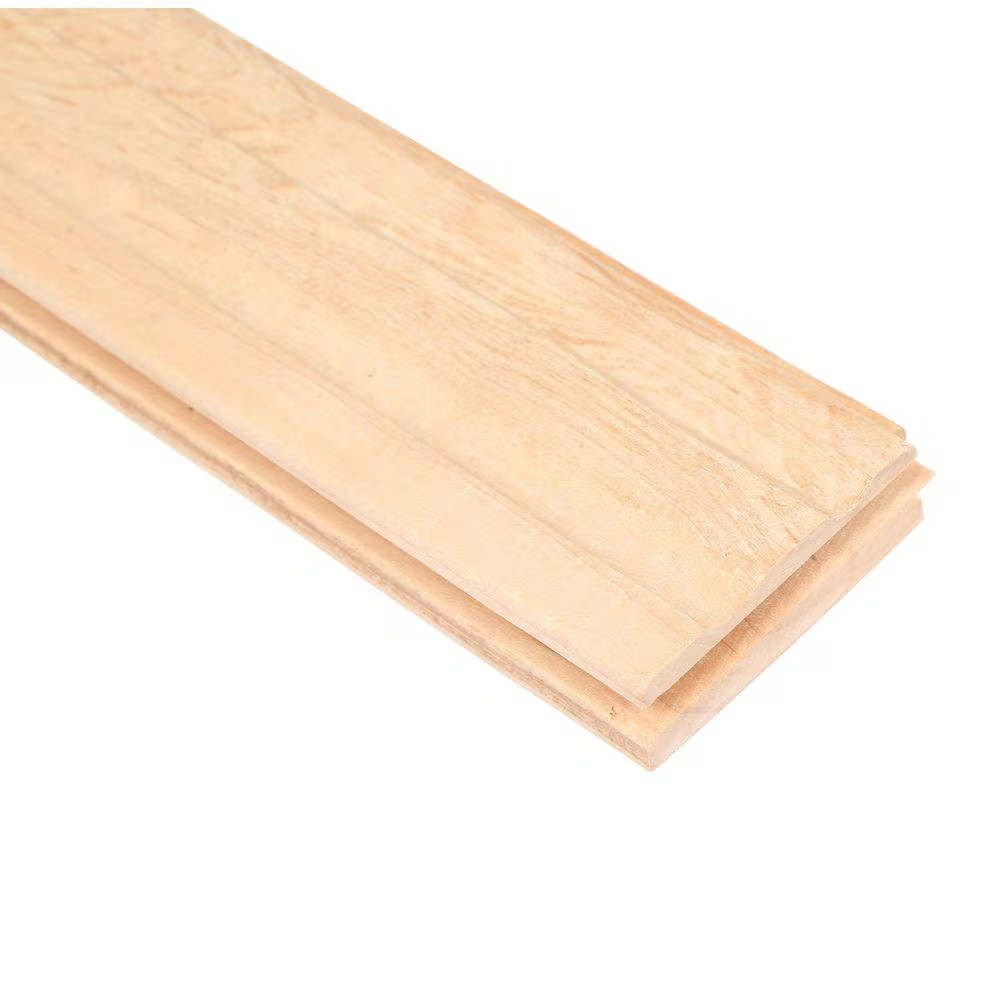 Plano Natural Maple 3/4 In. T X 2-1/4 In. W Smooth Solid Hardwood Flooring (2…