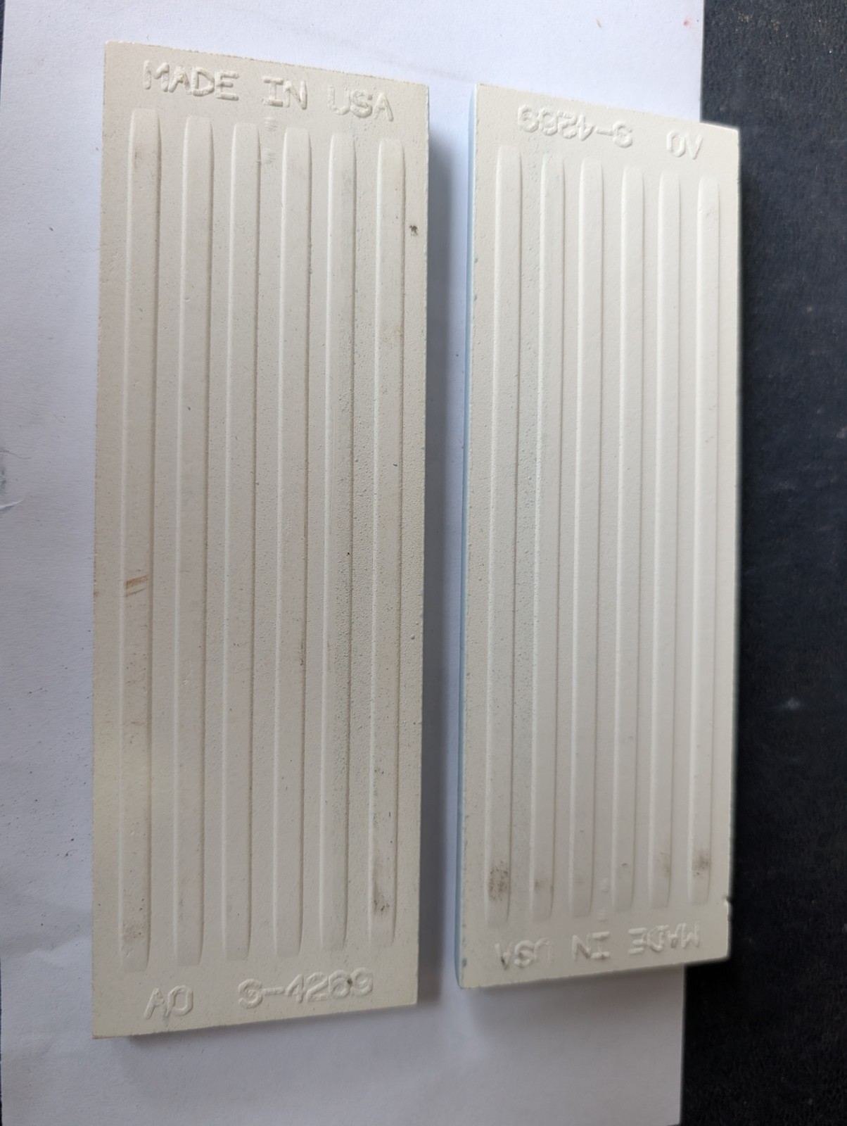 2 pcs of American Olean Ceramic Tile Bullnose 2×6 S4269 Bright Azure Blue #28