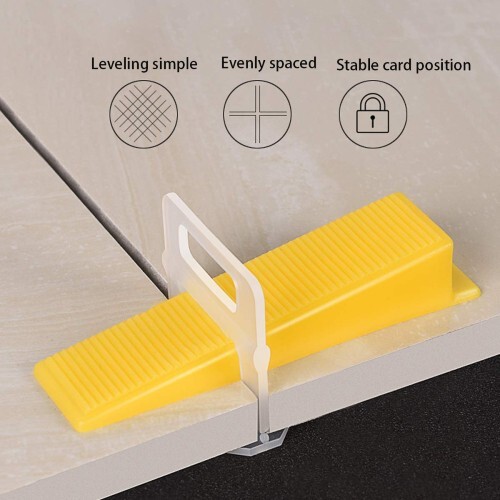 Tile Leveling System Clips 1/16 1.5mm 3.000Pcs Tile Spacer Tiling Tool