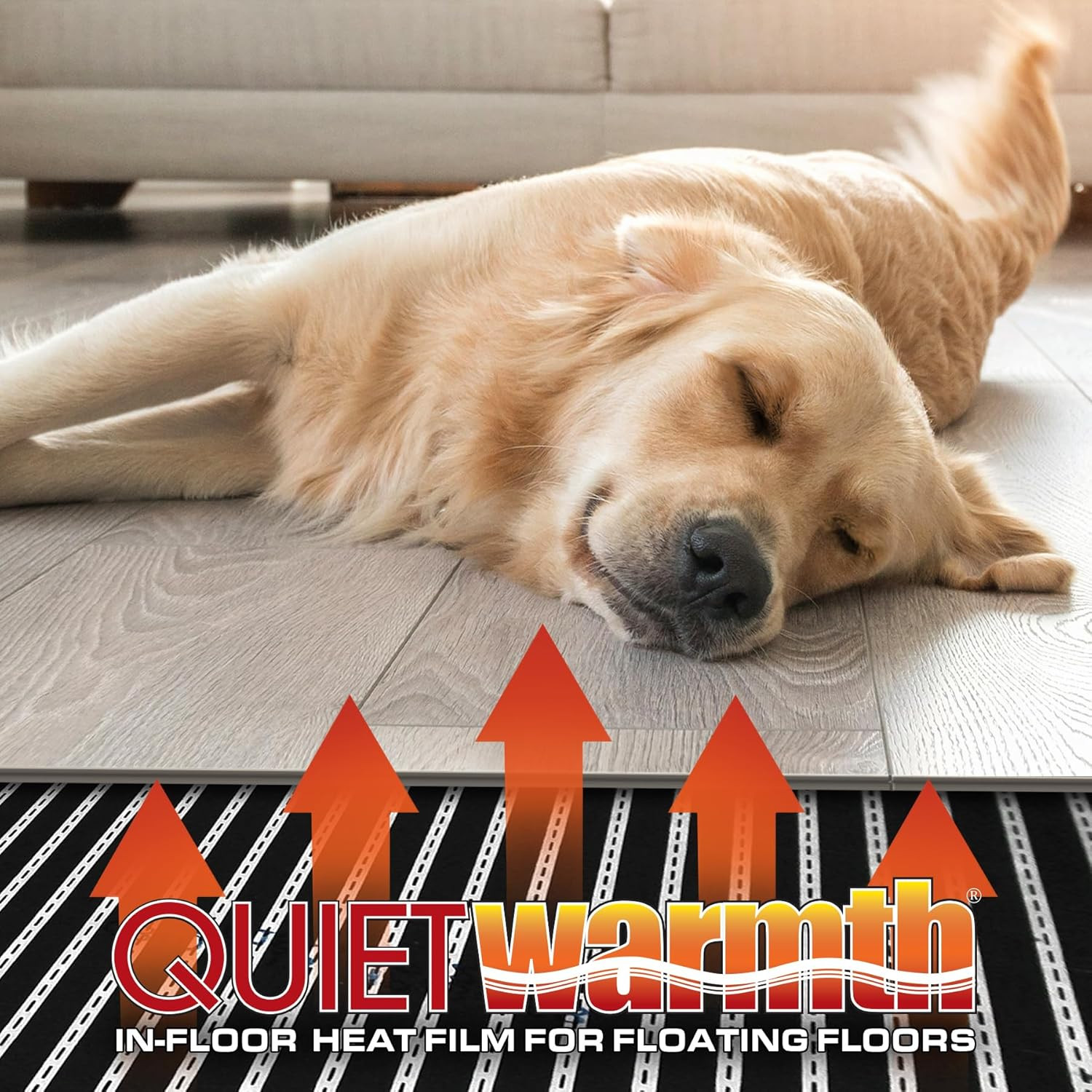 Float QWARM Radiant Floor Heating Mat 3’X25′ 240V for Laminate & Vinyl
