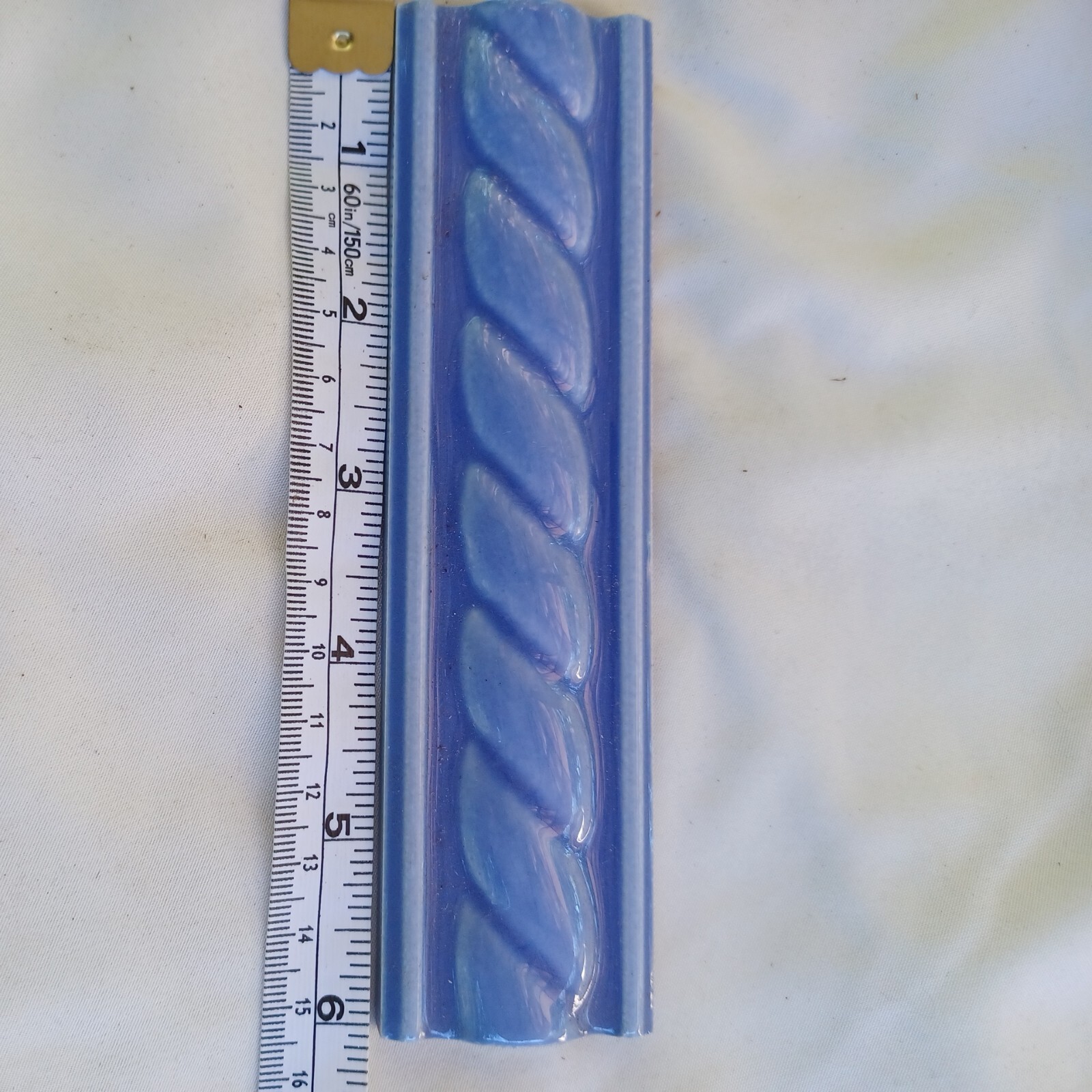 Reduced – 13 Pcs. LILAC ROPE DADO -Stovax made in England Tiles 1 1/2 X 6″