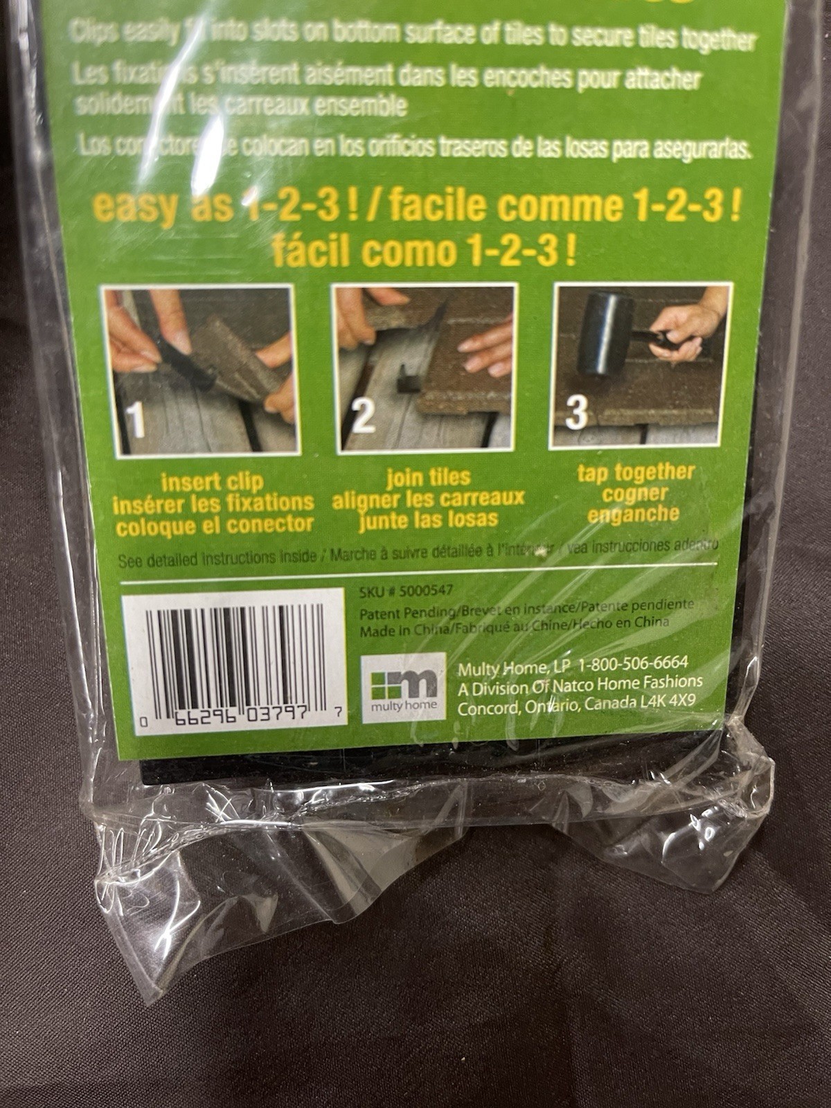 Envirotile Connector Clips Lot of 78 (6 and 1/2 packs) All Brand New