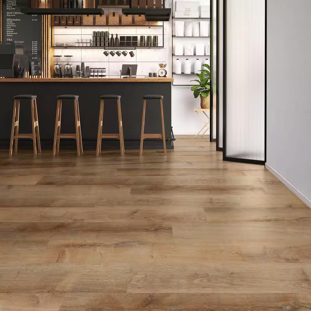 Fresh Oak 22 MIL X 8.7 In. W X 48 In. L Click Lock Waterproof Luxury Vinyl Plank