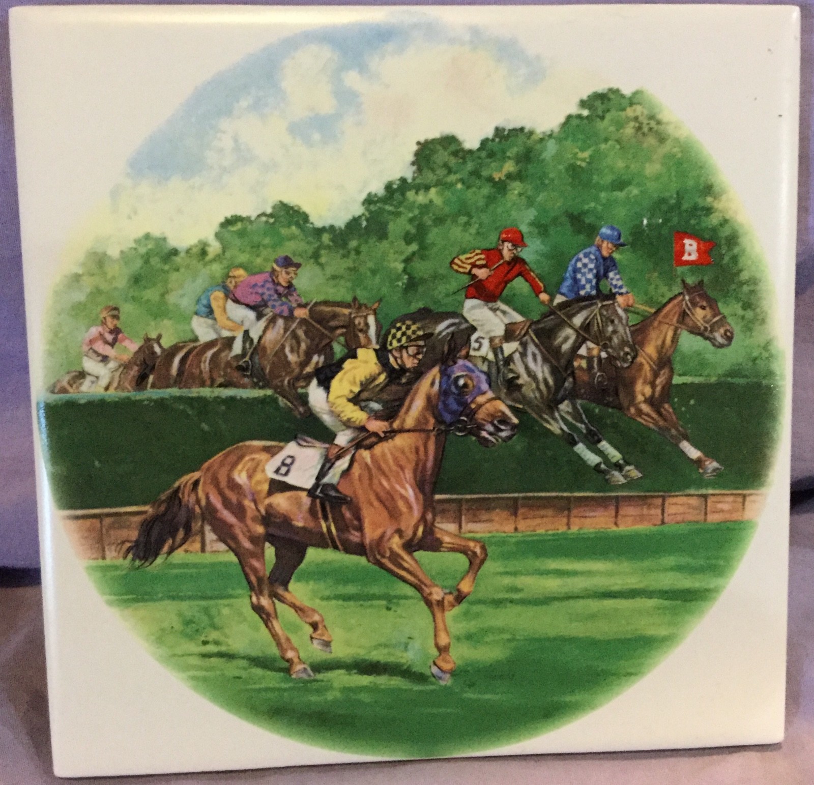 Steeplechase Ceramic Tile or Hot Plate