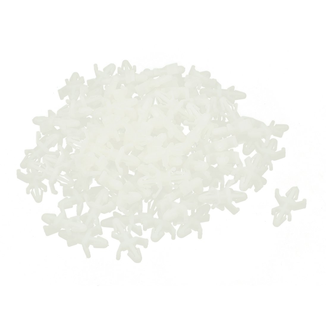 uxcell 100 Pcs Nylon Push-in Style Standoff PCB Support 5mm x 3mm, White