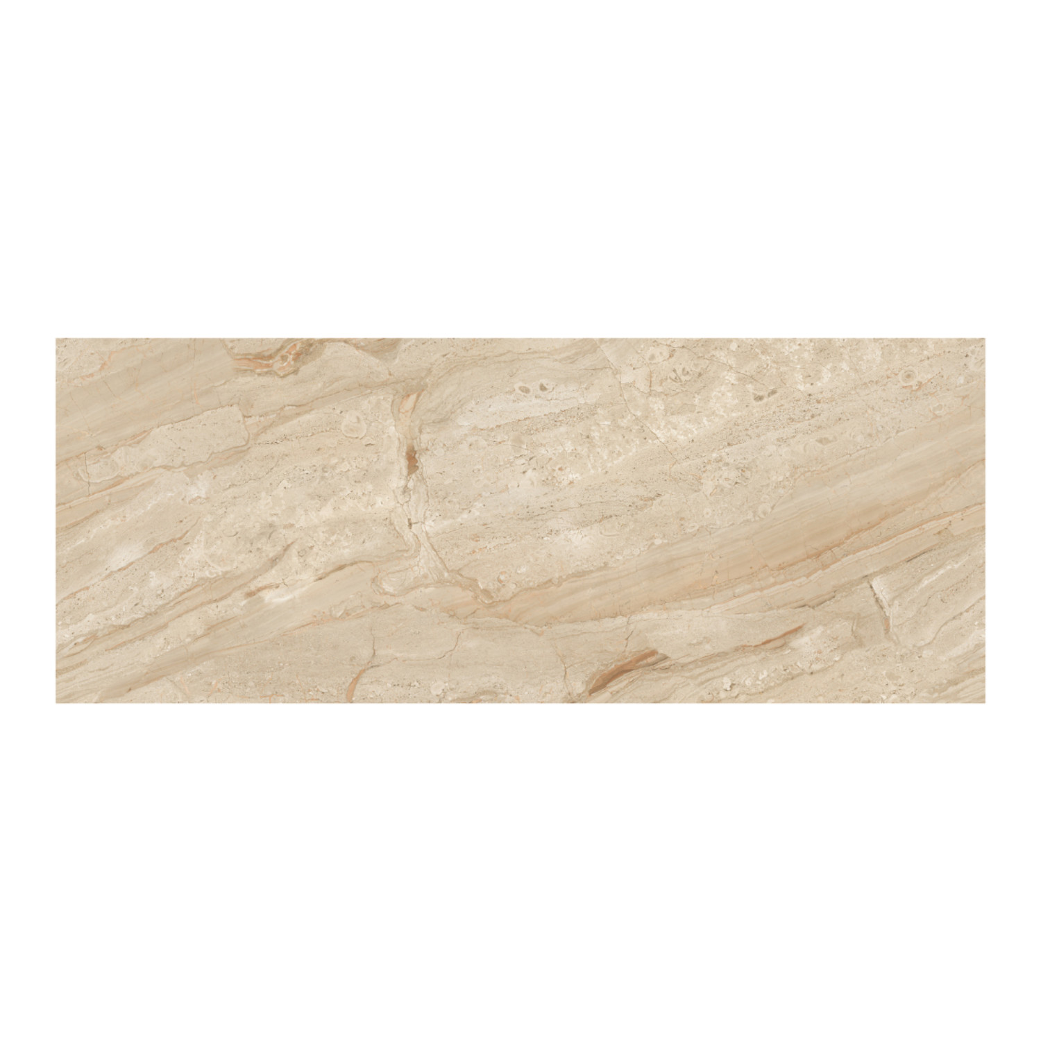 My Luxury Flooring MK GLOSSY Endmatch 37 Porcelain Tiles – 24×48 In Light Beige