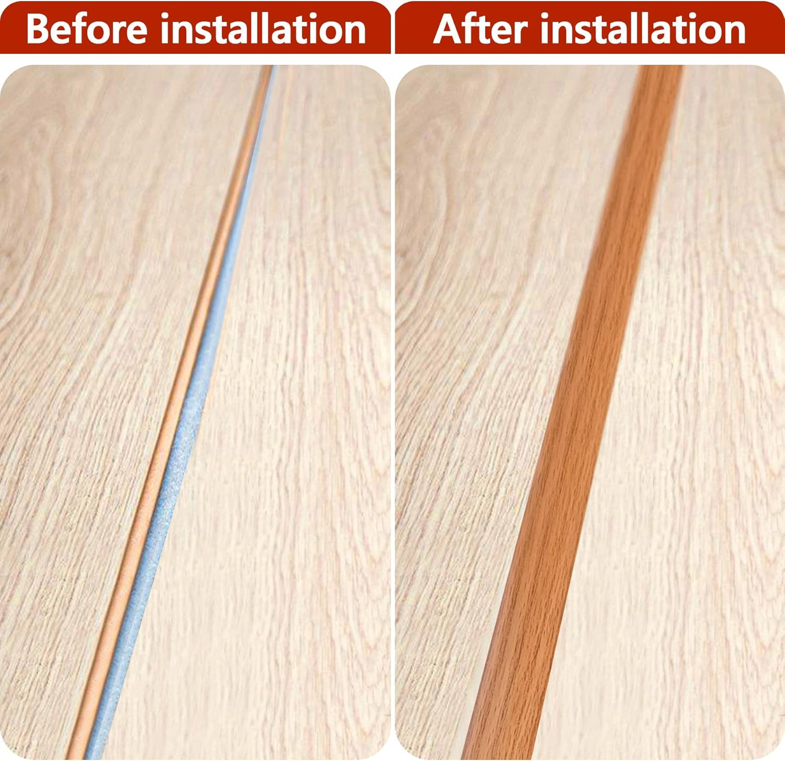 10Ft Carpet to Tile Floor Transition Strip Self Adhesive PVC Threshold Edging