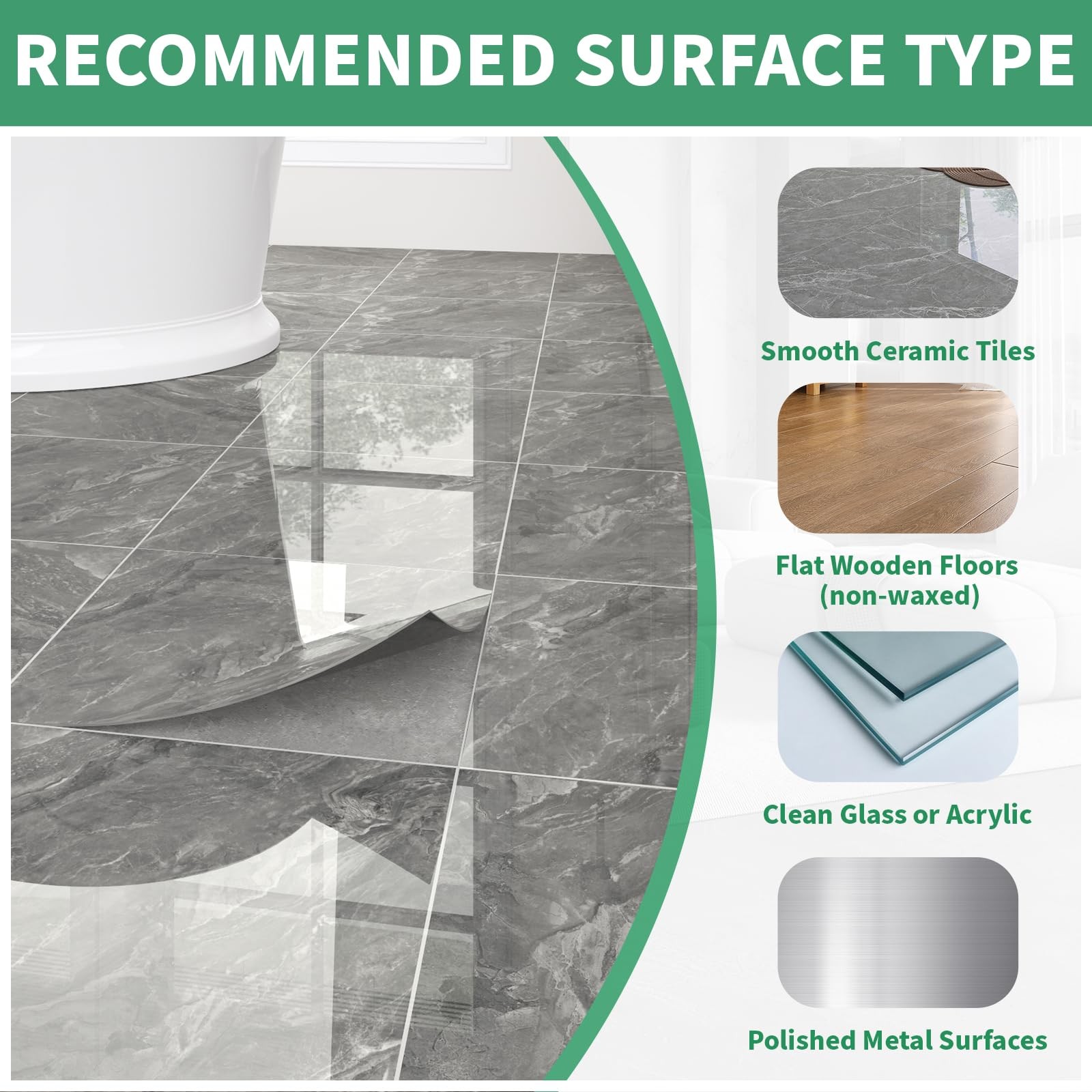 20-Pack 19.34 Sq.Ft Peel and Stick Floor Tiles Vinyl Glossy Pattern Flooring,…