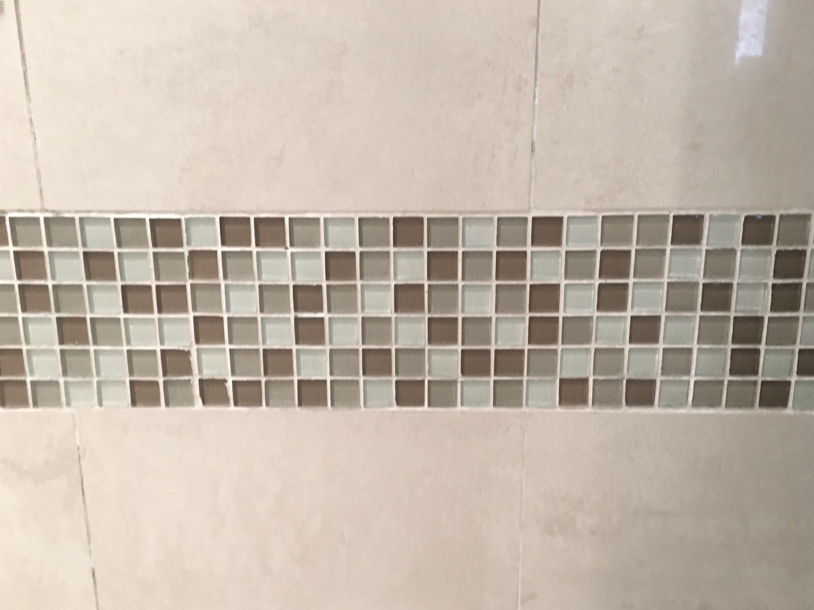 1X1 Palm Beach Blend Glass Mosaic Tile Glossy Backsplash Wall Spa Shower