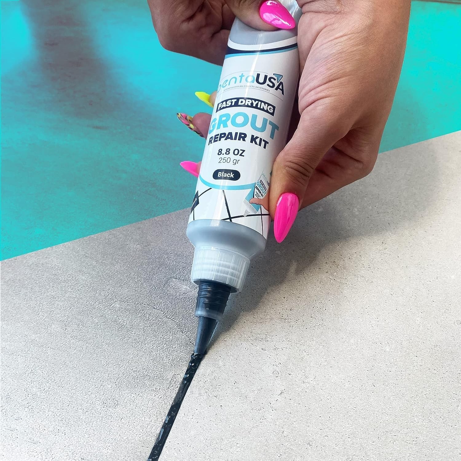 PentaUSA Tile Grout Repair Kit – Black Grout Filler, Triple Protection, Fast …