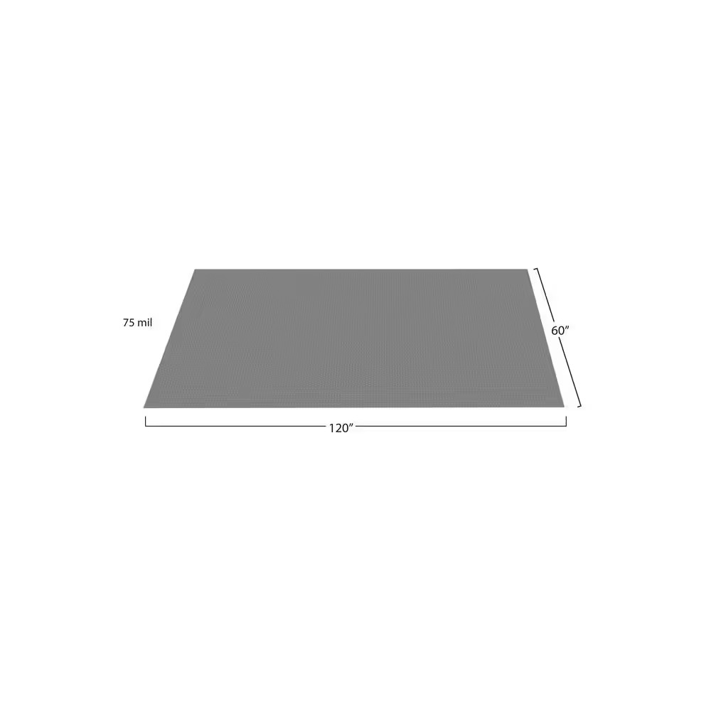 Diamond Tread 5 Ft. X 10 Ft. Slate Grey Commercial Grade Vinyl Garage Flooring C