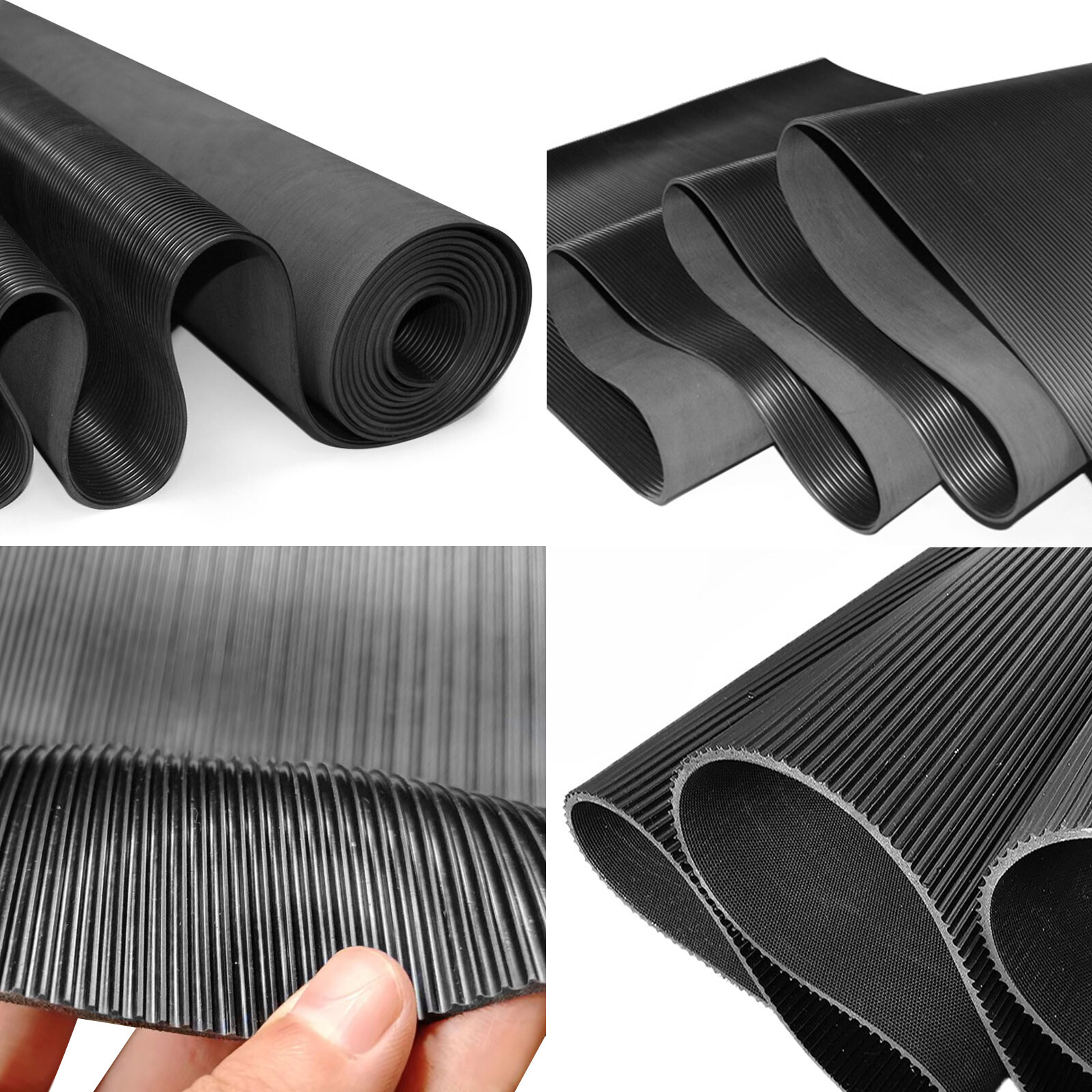 Rubber Garage Parking Mat Non Slip Wear Resistant for Golf Cart Commercial Use