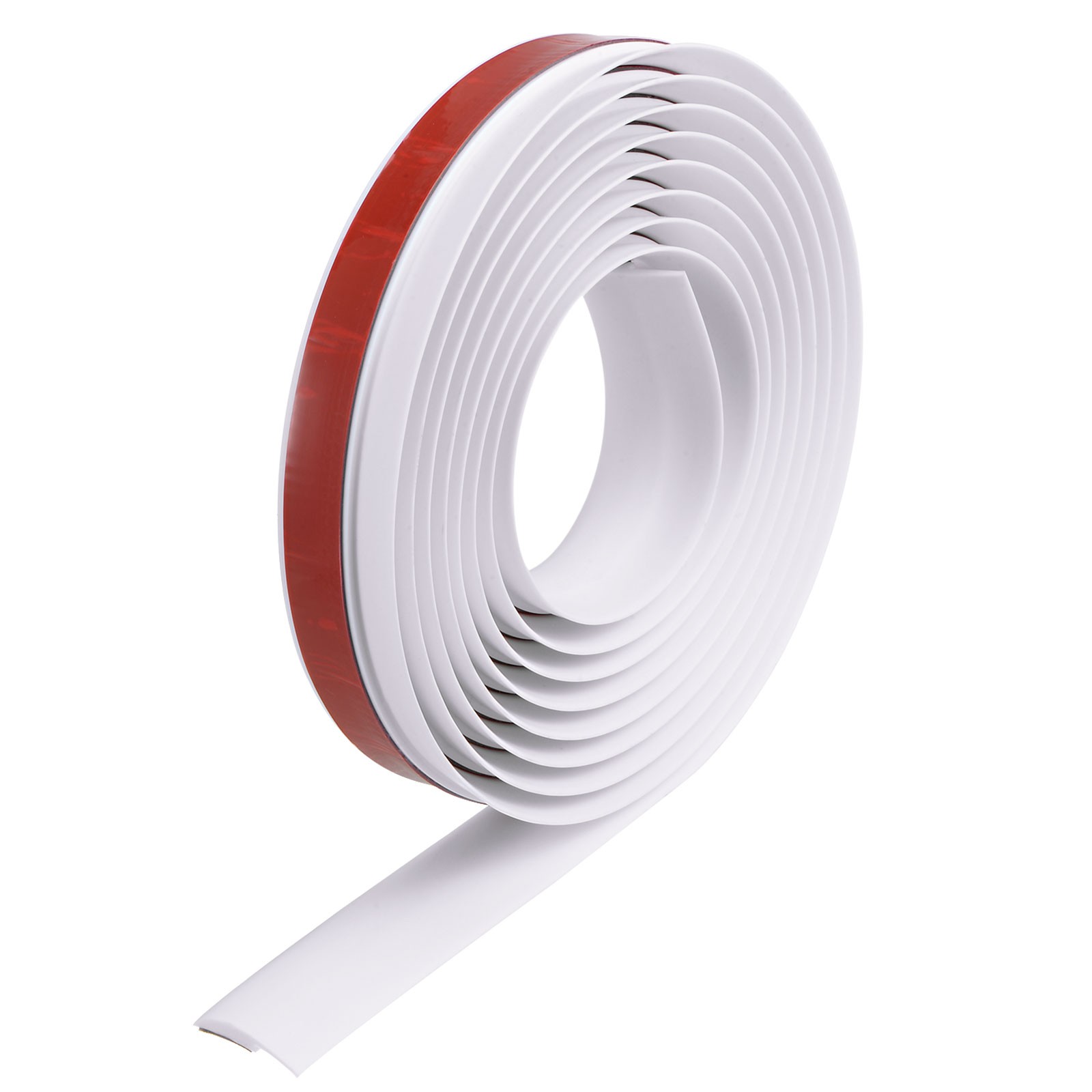 9.84ft PVC Floor Transition Strip Self Adhesive Backing Carpet to Tile White