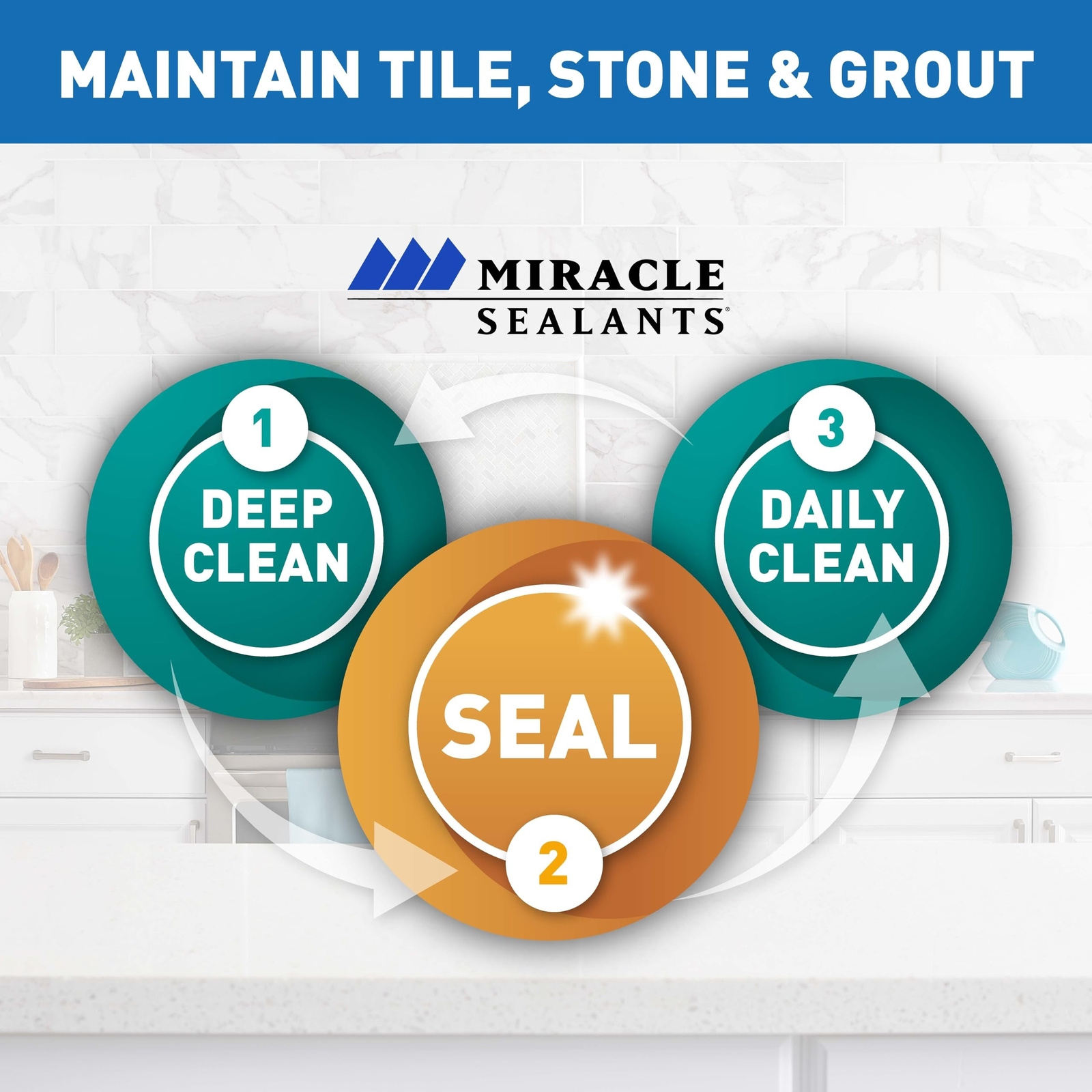 Miracle Selants Miracle Sealants GRTSLRAEROCS-6PK Grout Aerosol Penetrating S…