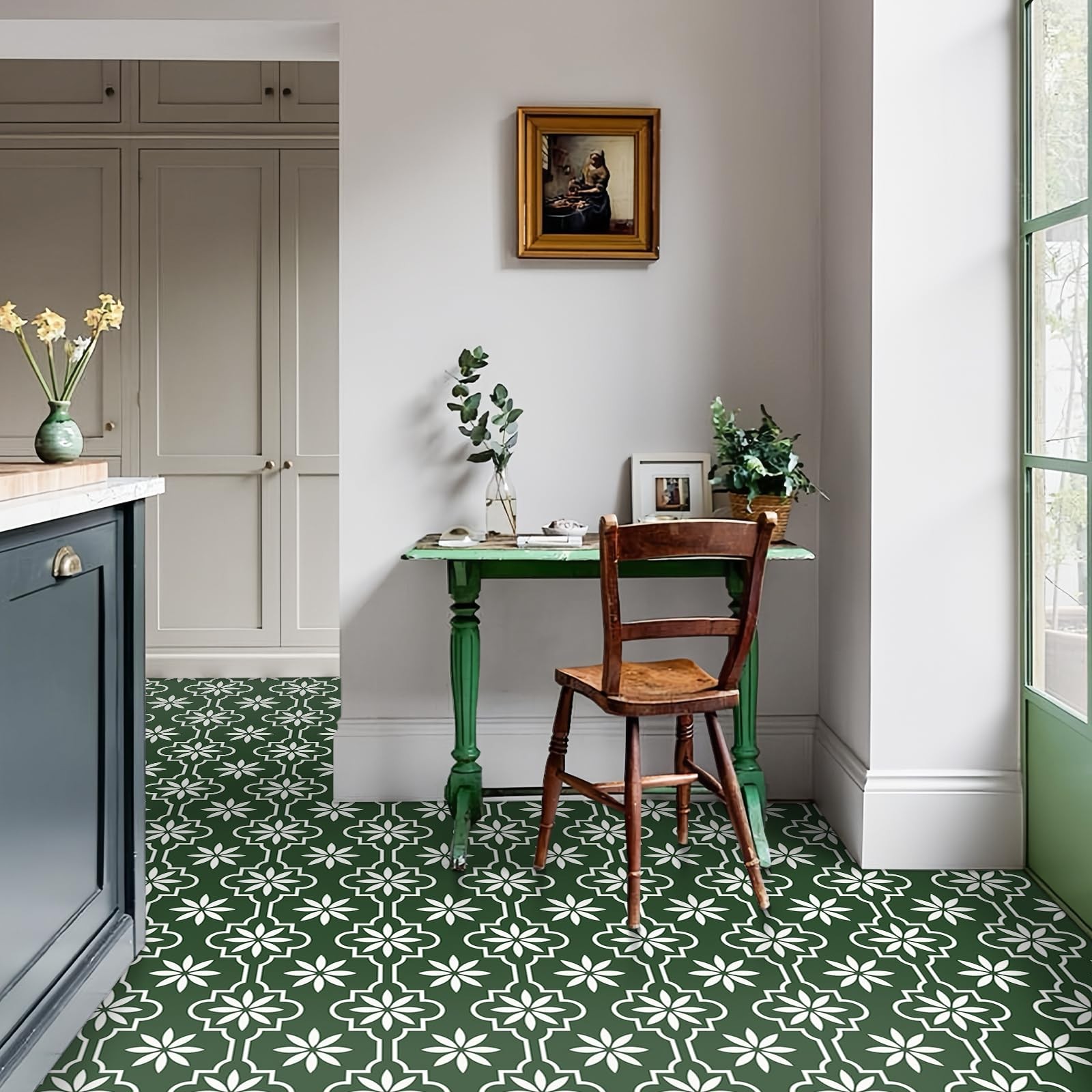 Peel and Stick Floor Tile, Vinyl Flooring Waterproof, DIY Flooring for Bathro…