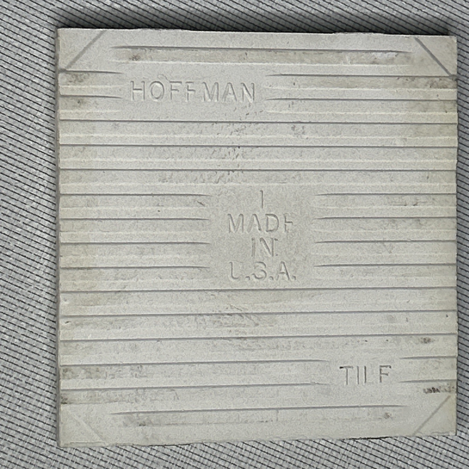 1pc HOFFMAN Ceramic Tile 4 1/4″ White