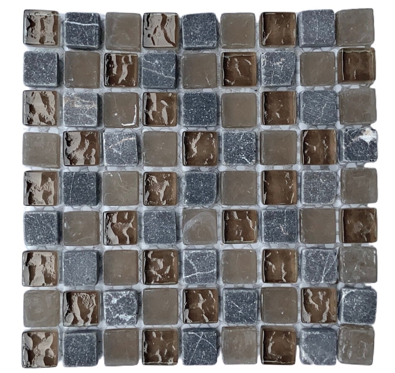 5/8×5/8 Mini Marble Glass Blend Mosaic Decorative Insert Wall Tile Backsplash
