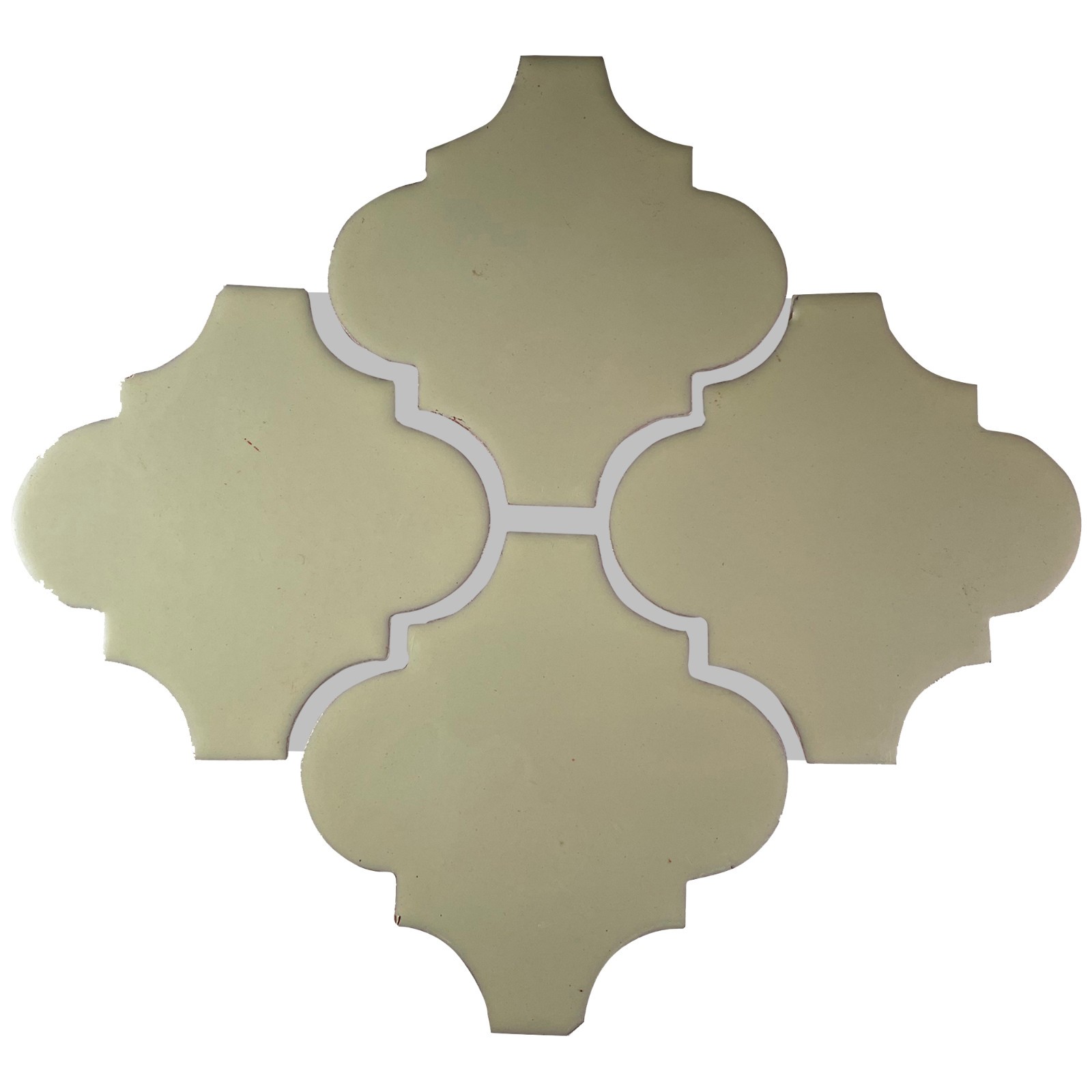 4×4 9 pcs Mexican White Mexican Arabesque Clay Tile Handmade Talavera Backsplash