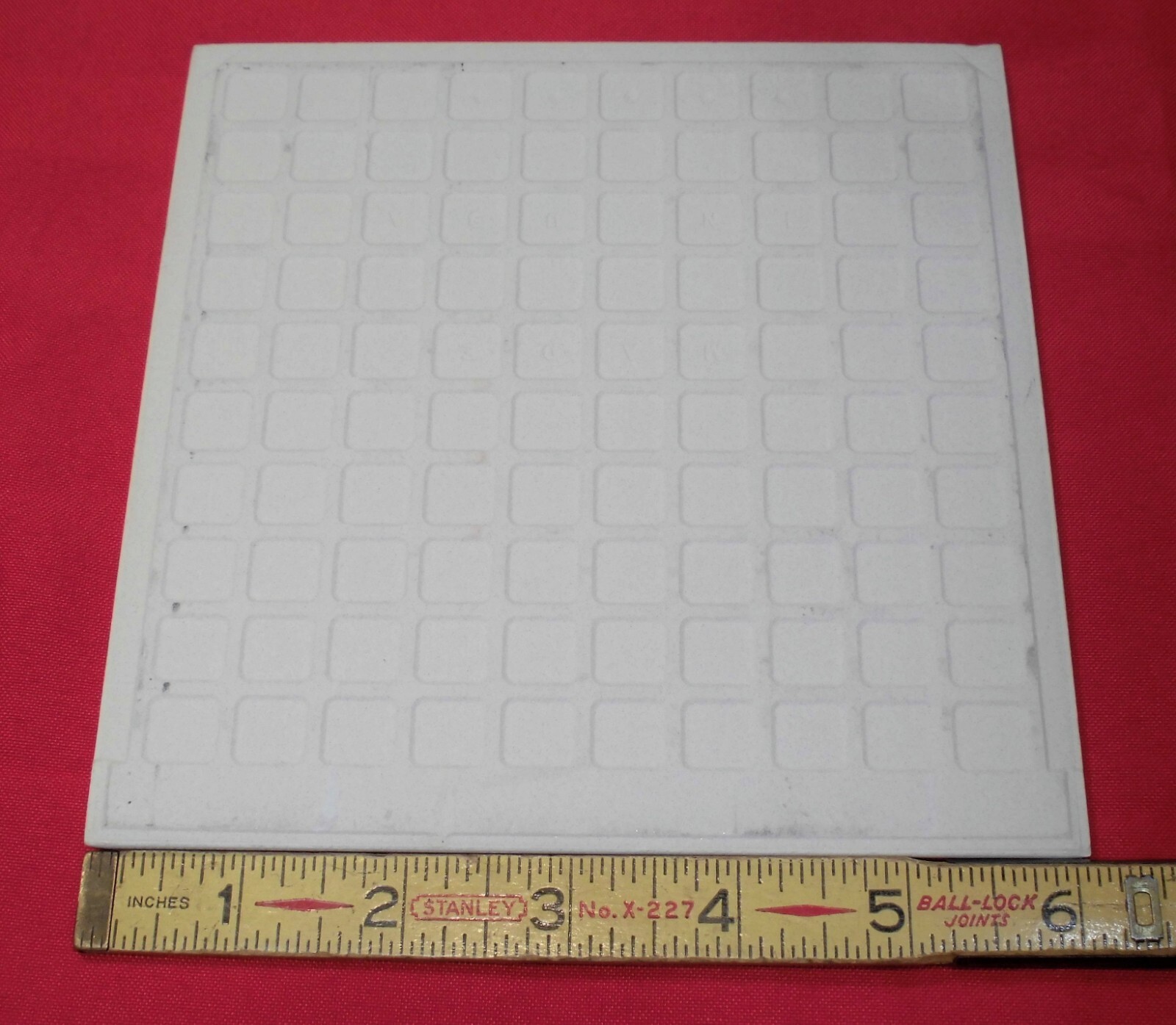 Glossy #1 White: 6-1/8″ Ceramic Bullnose Tile by Florida Co. Made in USA, NOS