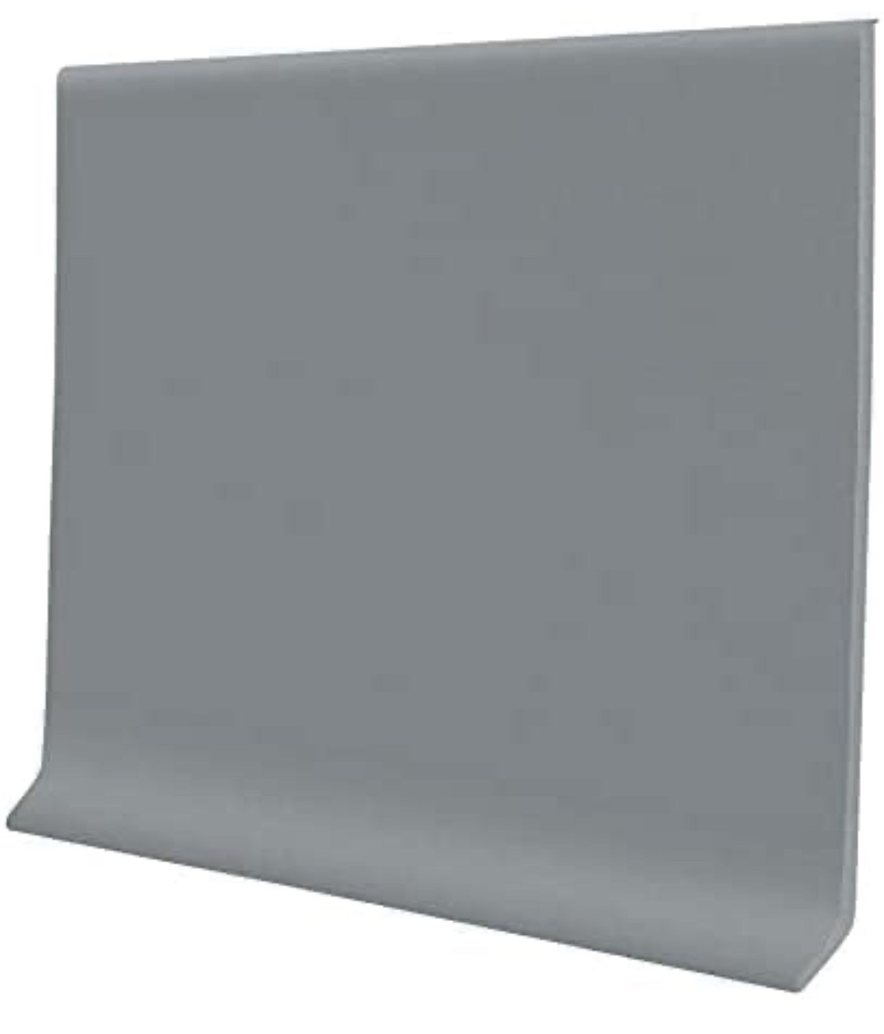 PRO Flex Gray Vinyl Wall Base 6inX80ft, Strong Peel and Stick Adhesive Baseboard