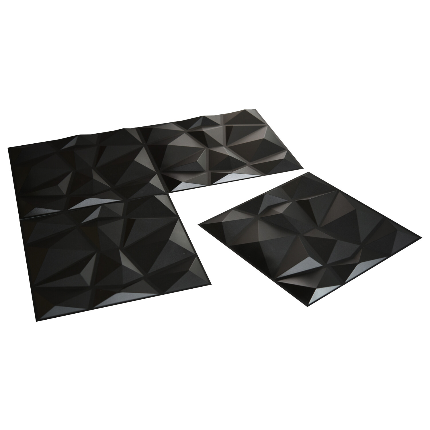 Art3d 3D PVC Wall Panels Home Decor TV Background Board, 19.7″ x 19.7″ (12 Pack)
