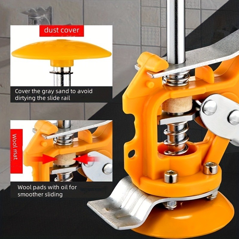 3-Piece Multifunctional Tile Leveling System—Height-Adjustable Lifting Tool