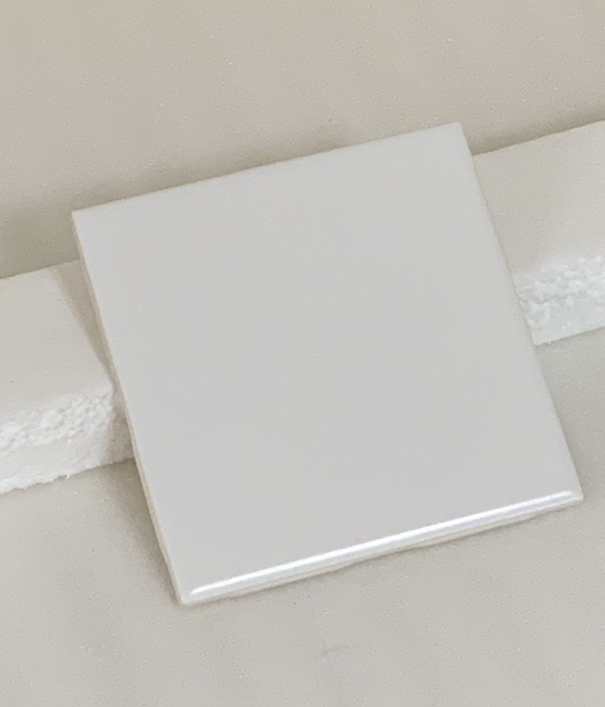 New Interceramic Tile 4 1/4″ x 4 1/4″ White Glazed Made in USA