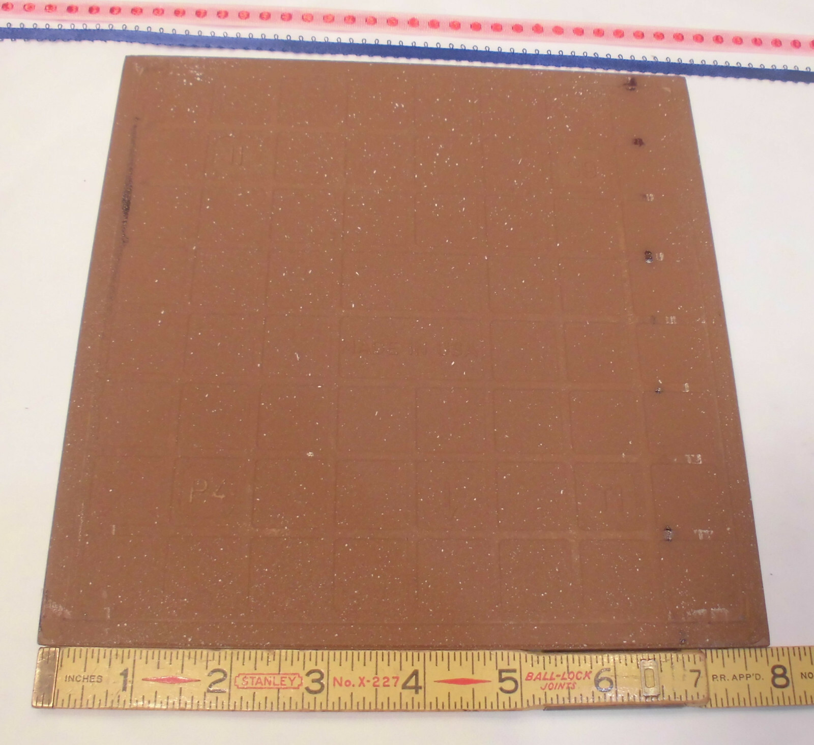 1 pc. *Off-White – Beige* 8″ Ceramic / Porcelain Floor Tile; Stucco Textured NEW
