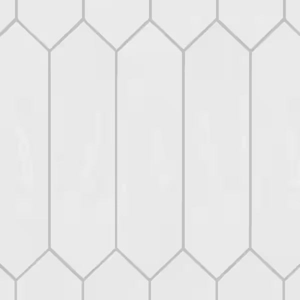 Daltile LuxeCraft Artic White Glossy 3 in. x 12. in. Glazed Ceramic Picket Wall