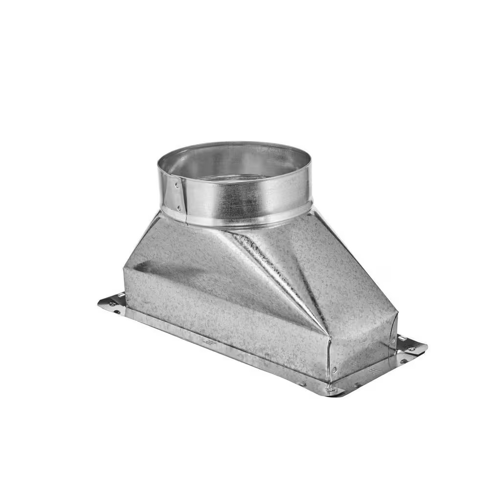 12 In. X 4 In. to 6 In. Universal Register Box with Flange
