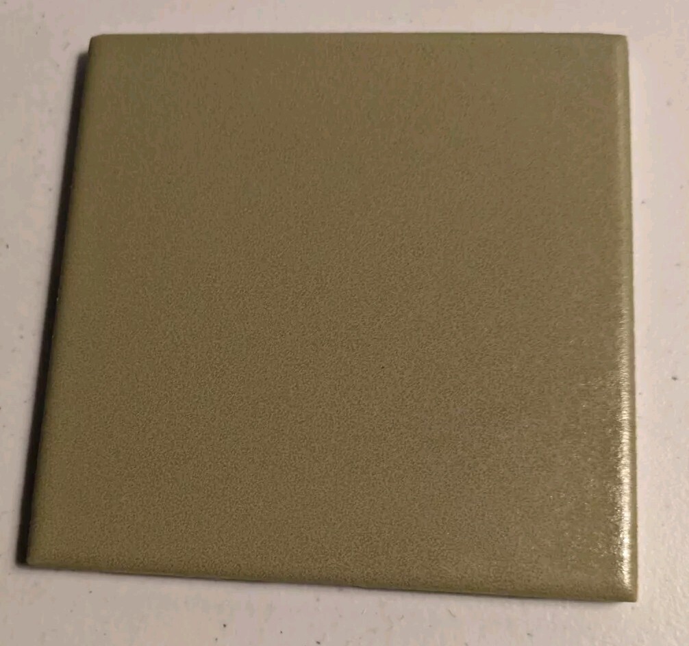 1 pc. Avocado 4-3/8″ New Textured Ceramic Florida Tile Old New Stock