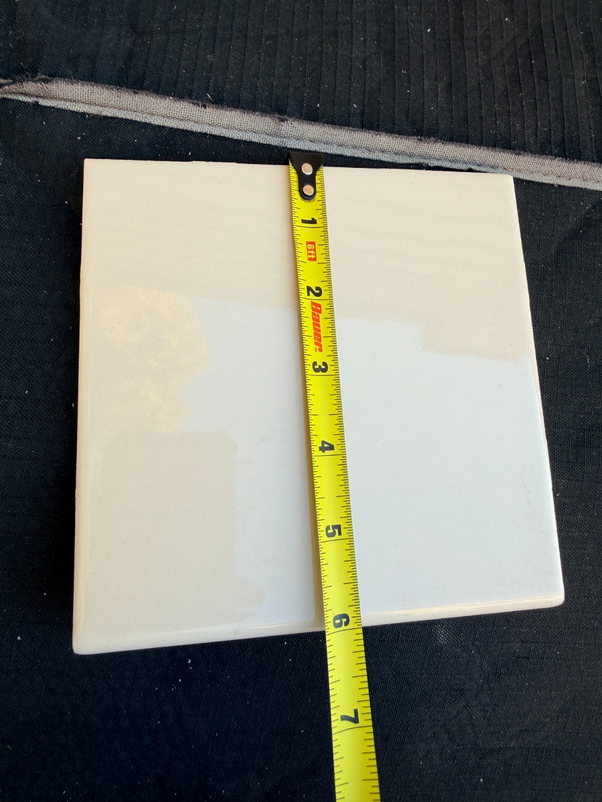 Lot of 2 – Daltile 6×6″ Almond Bullnose Tile D135
