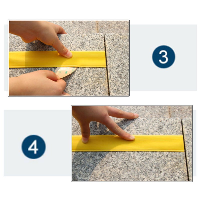 PVC Rubber Anti-Slip Strip Self-Adhesive Step Sticker Safety Stair Floor 1 Meter
