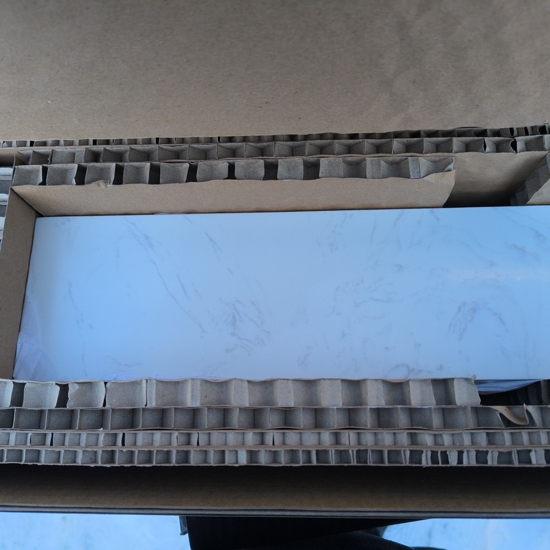 Engineered Stone Sidesplash In Cala White Item # ET22CW-SS