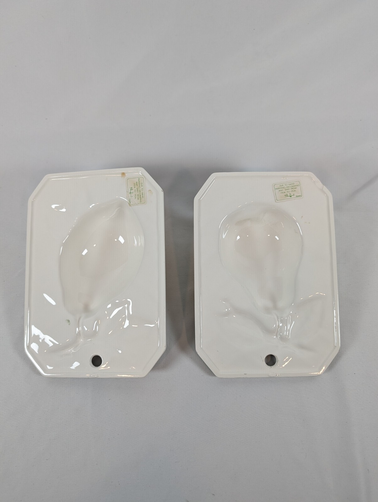 Raised Tile 6×8 Fruit Lemon & Pear Country Ceramic Kitchen – Shafford – Japan