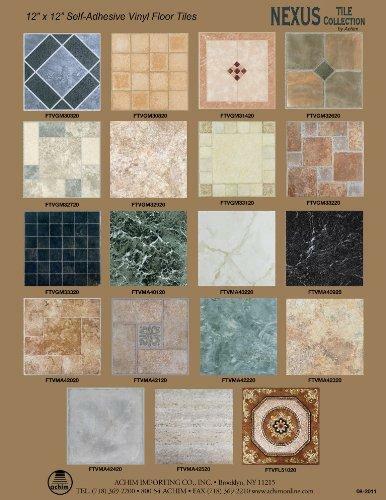 Achim Home Furnishings FTVGM30320 Nexus 12-Inch Vinyl Tile, Geo Light and Dark