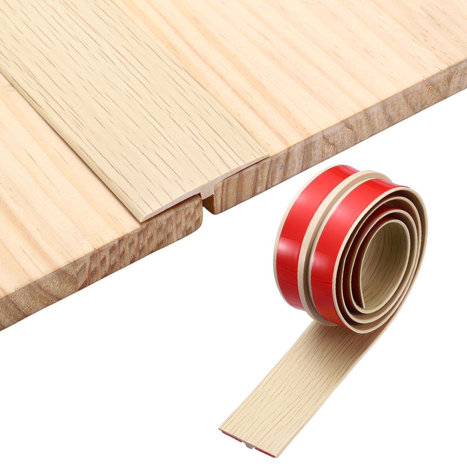 Floor Transition Strip, 3.2FTx1.97″x0.31″ T-Shaped Strips, Light Beige